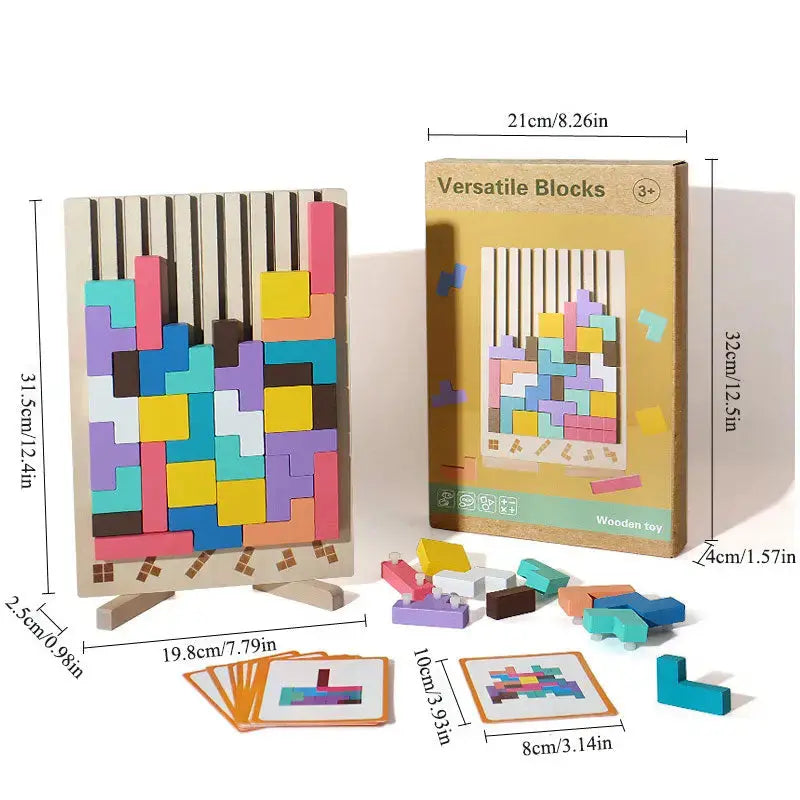 Wooden stacking game - Promotes logic, concentration and fine motor skills in children! Zorenza