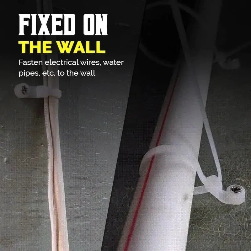 Self-locking cable ties with screw hole – tensile strength up to 22 kg Homezys