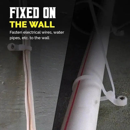 Self-locking cable ties with screw hole – tensile strength up to 22 kg Homezys