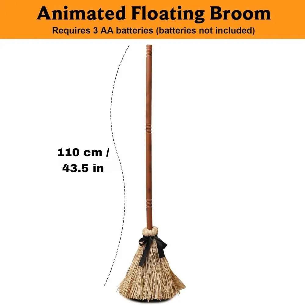 Floating Witch’s Broom – Moves & Laughs with Sound and Touch Homezys