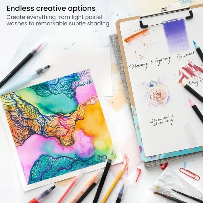 Elegant Watercolor Brush Set – Creative Painting Made Easy Homezys
