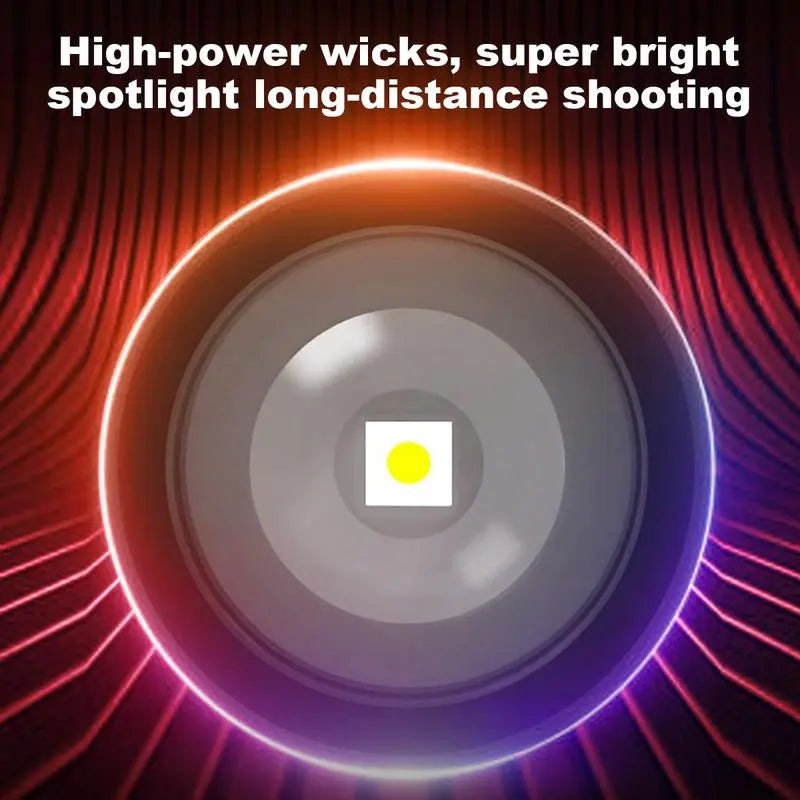 Ultra-Bright Waterproof Torch – Adjustable Zoom + Power Bank Homezys