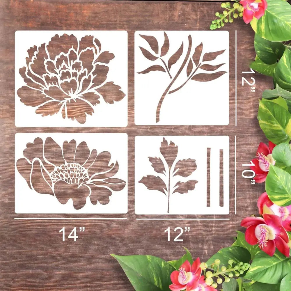 Reusable flower stencil for garden & fence decoration Mivoza Germany