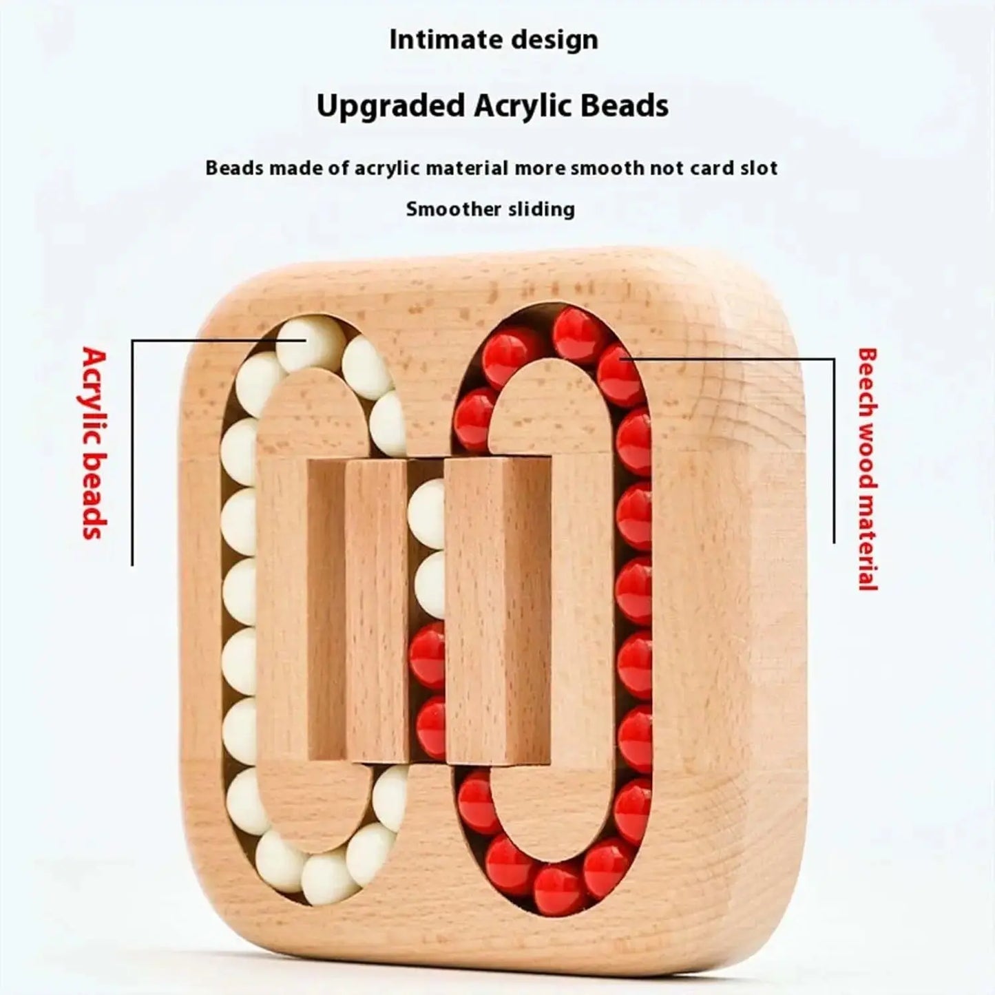 Handheld Wooden Maze Bean Puzzle - Calm Your Mind, Sharpen Focus Homezys