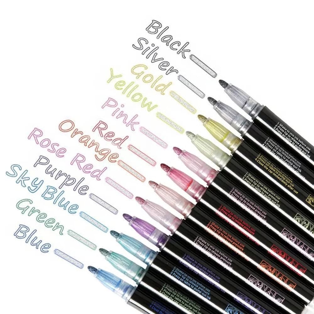 Metallic Marker Set – Creative Effects on Every Surface Homezys