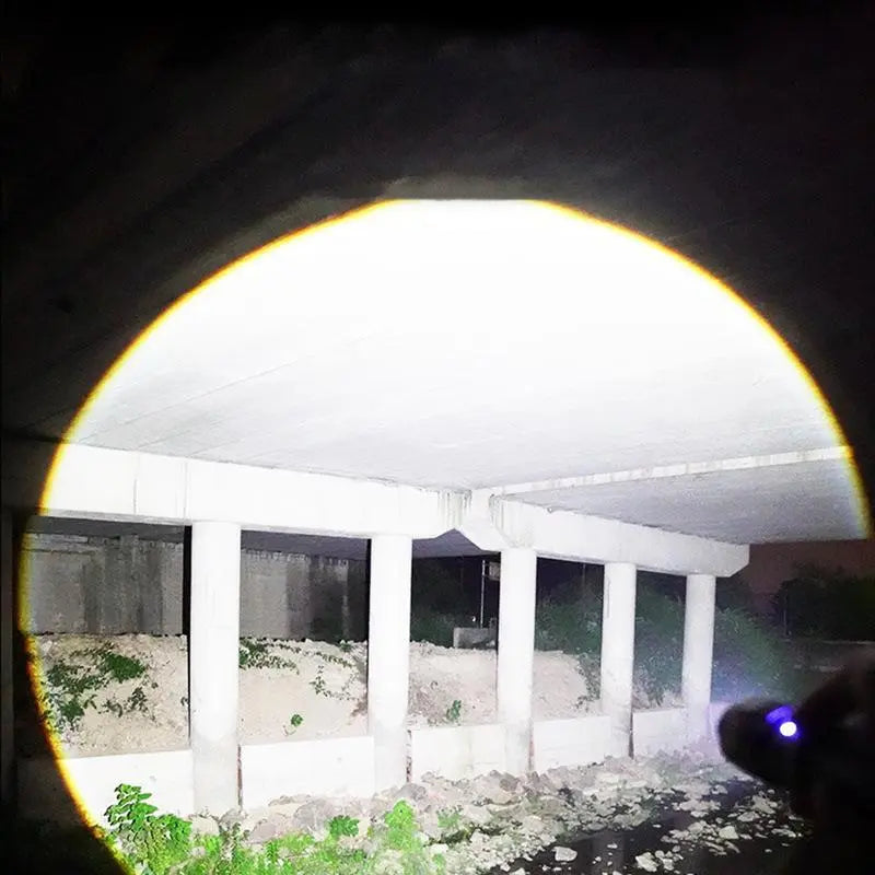 Ultra-Bright Waterproof Torch – Adjustable Zoom + Power Bank Homezys