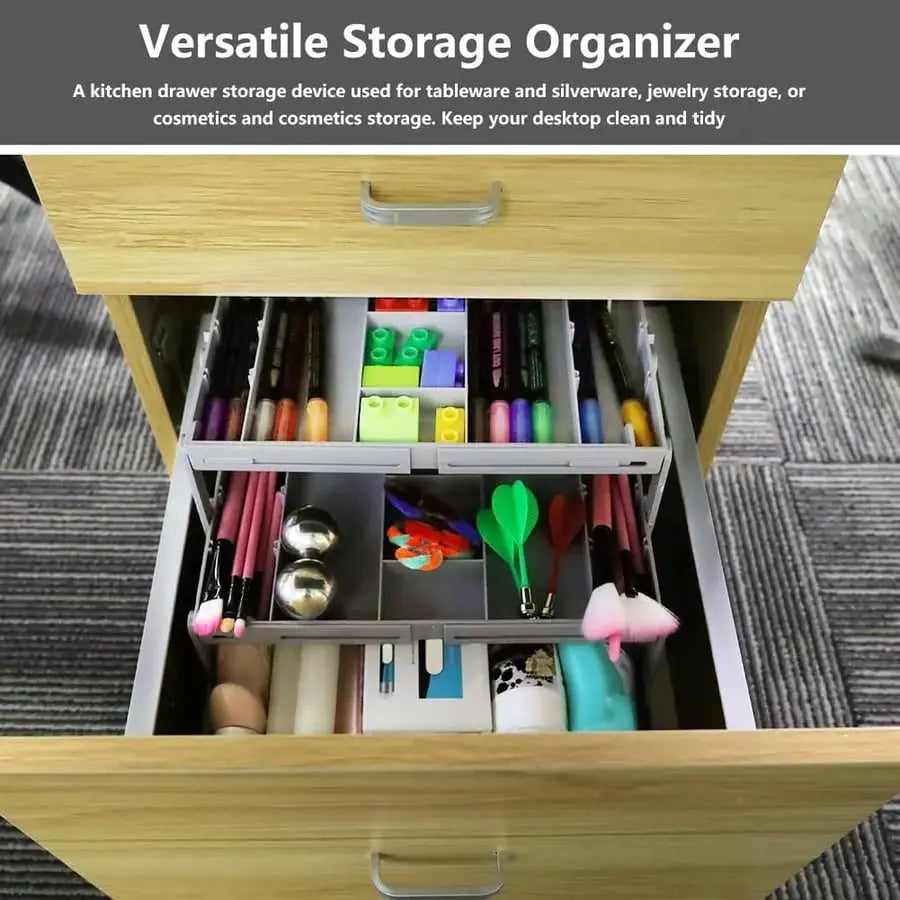 3-Tier Smart Drawer Organizer – Optimizes Storage Space Homezys