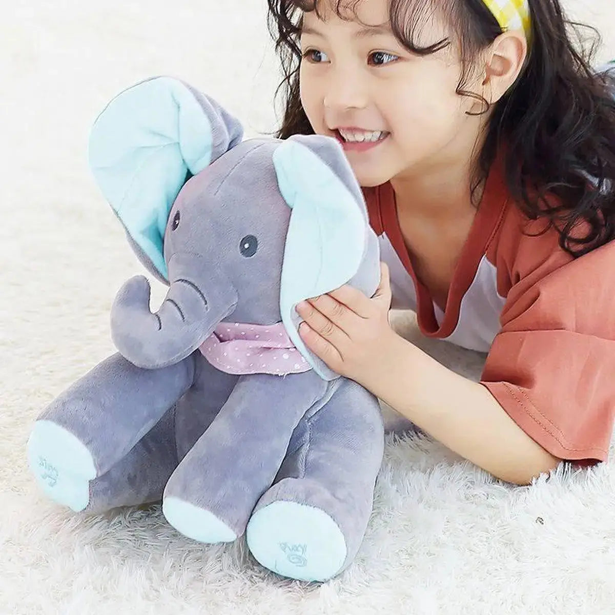 Sing & Play Elephant — Musical, Wiggling Cuddle Toy for Kids! Homezys