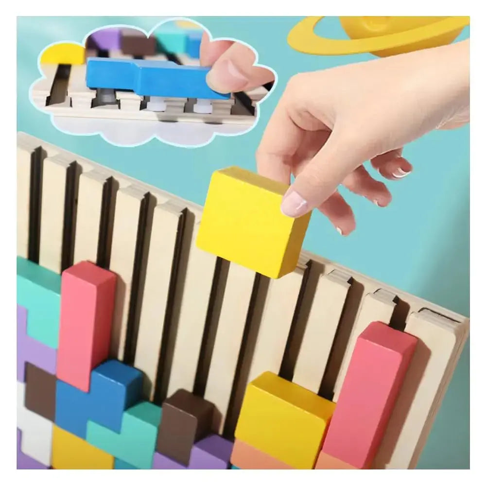 Wooden stacking game - Promotes logic, concentration and fine motor skills in children! Zorenza