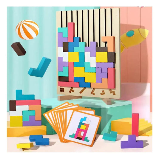 Wooden stacking game - Promotes logic, concentration and fine motor skills in children! Zorenza