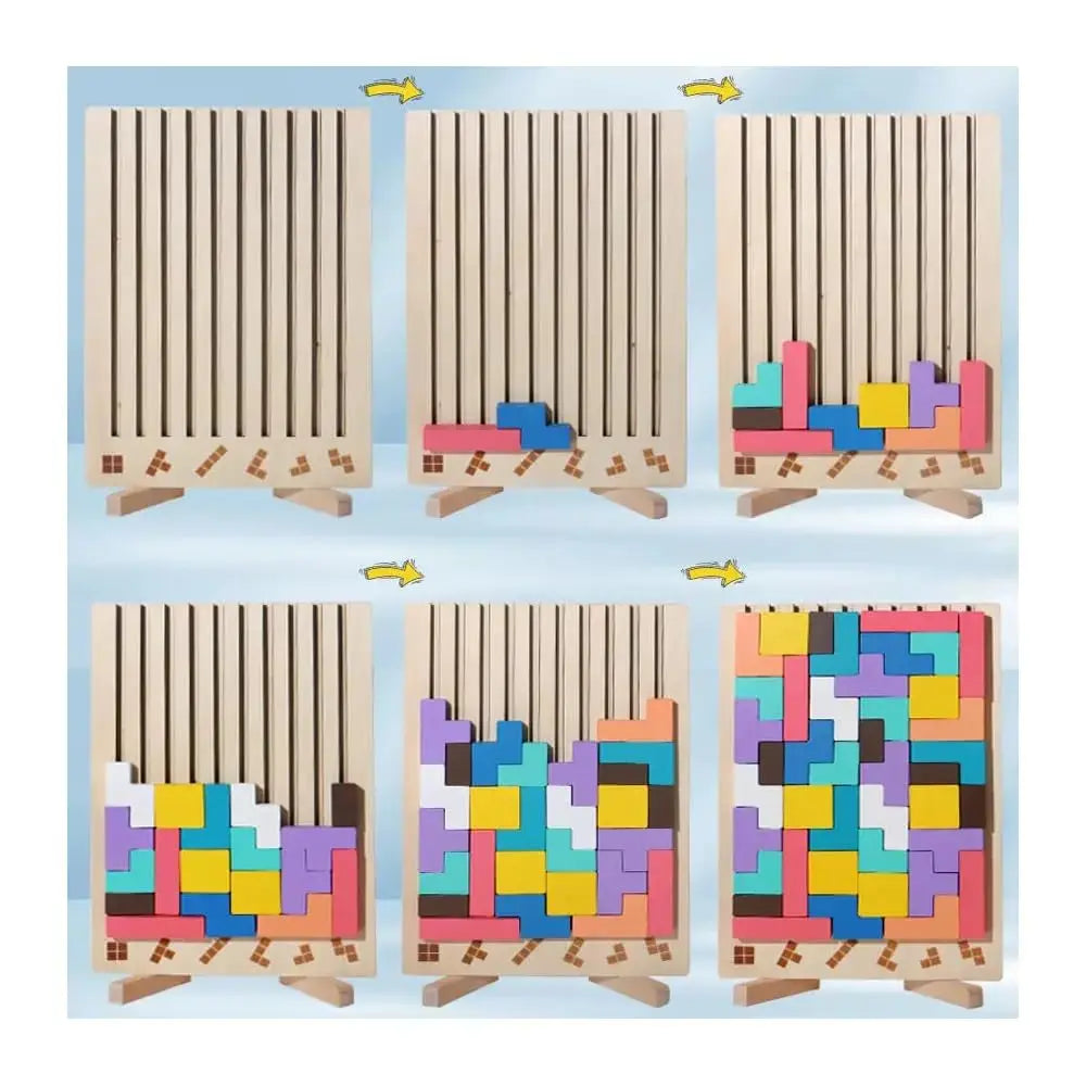 Wooden stacking game - Promotes logic, concentration and fine motor skills in children! Zorenza