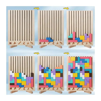 Wooden stacking game - Promotes logic, concentration and fine motor skills in children! Zorenza