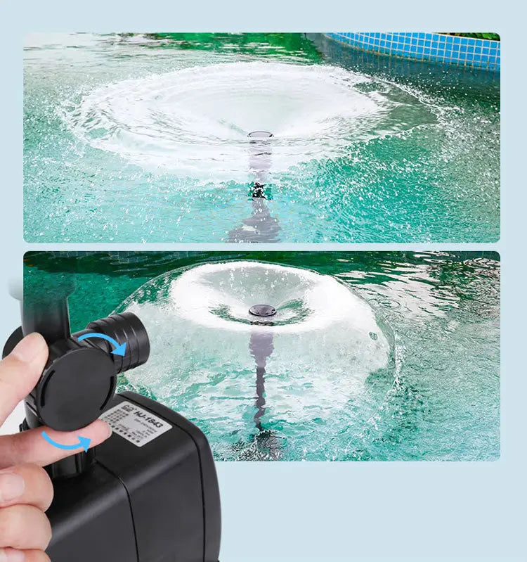 Durable multifunctional fountain pump with adjustable flow rate Mivoza Germany