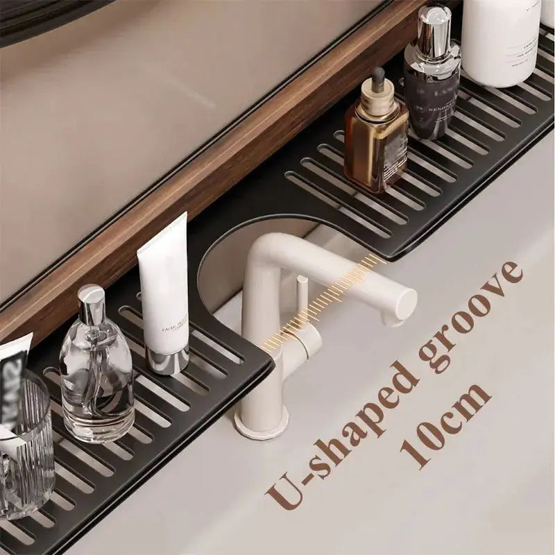 Sink shelf with tool-free assembly – Easy storage for kitchen & bath Homezys