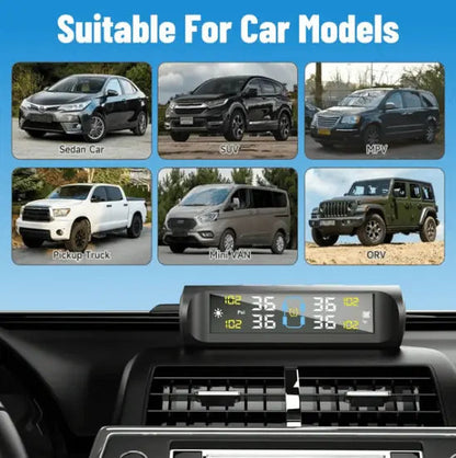 Solar Reifendruck-Überwachungssystem — Verhindert Reifenunfälle frühzeitig Mivoza Deutschland