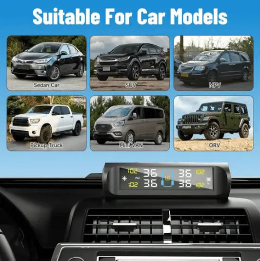 Solar Reifendruck-Überwachungssystem — Verhindert Reifenunfälle frühzeitig Mivoza Deutschland