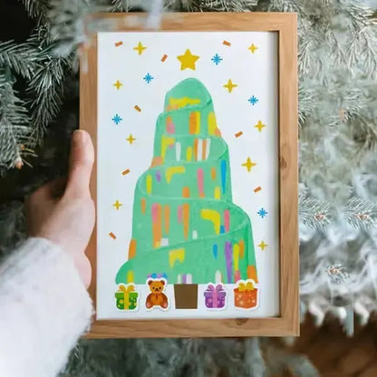 Squeegee Art Paint Kit – 35 Pieces Kids Dot Color Scratch Set Homezys