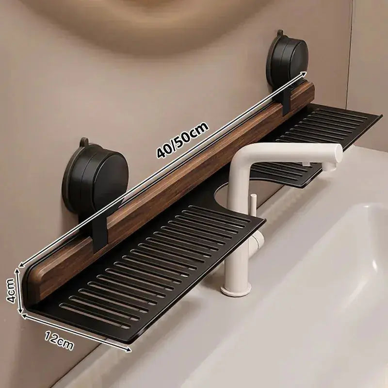 Sink shelf with tool-free assembly – Easy storage for kitchen & bath Homezys