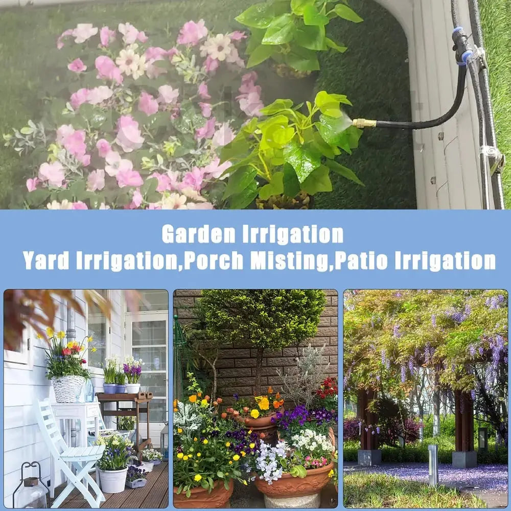 360° Drip Irrigation Kit for Effortless Garden Hydration Homezys