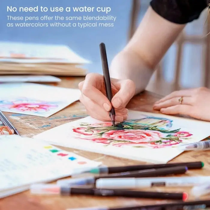 Elegant Watercolor Brush Set – Creative Painting Made Easy Homezys