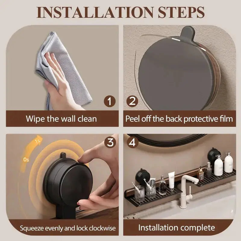 Sink shelf with tool-free assembly – Easy storage for kitchen & bath Homezys