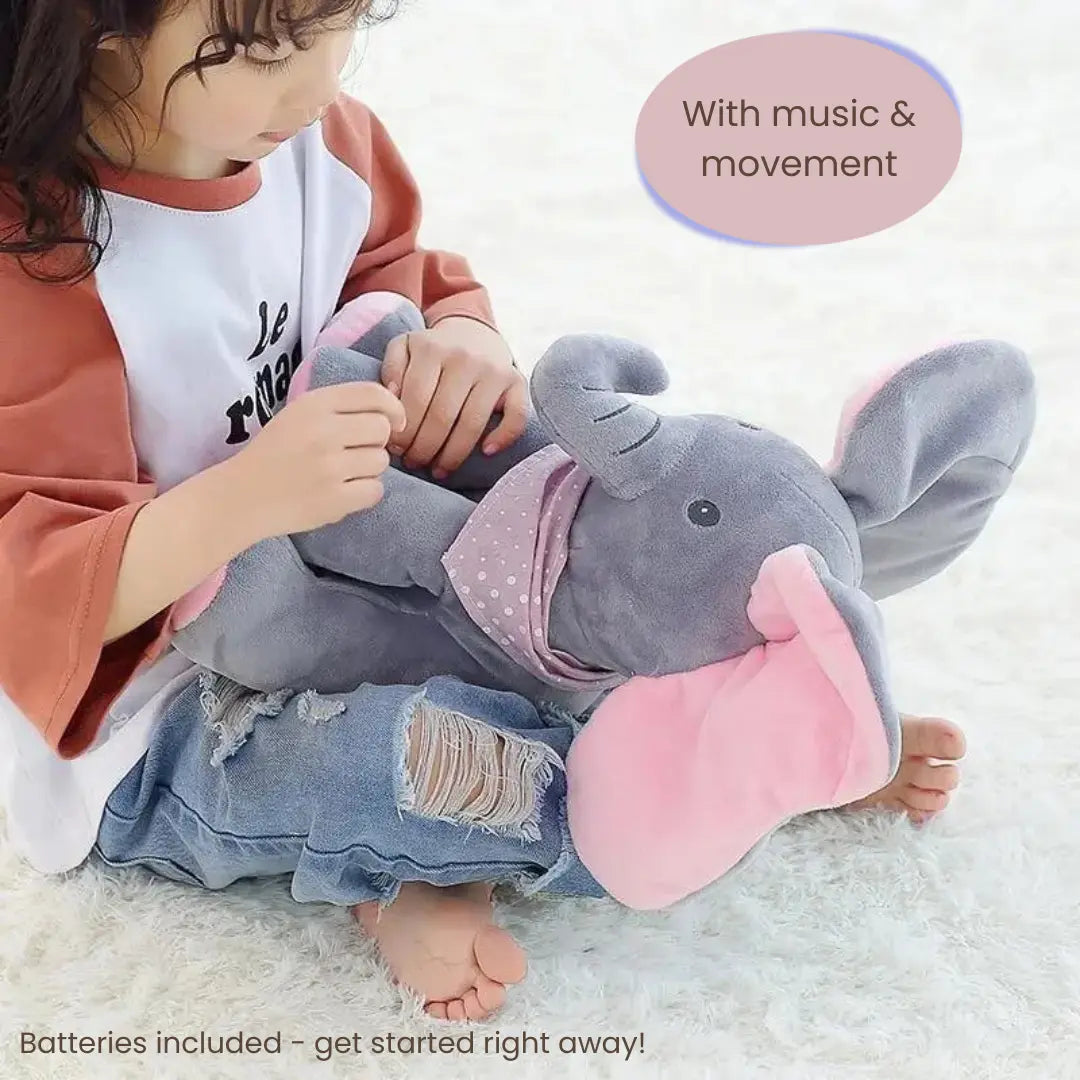 Sing & Play Elephant — Musical, Wiggling Cuddle Toy for Kids! Homezys