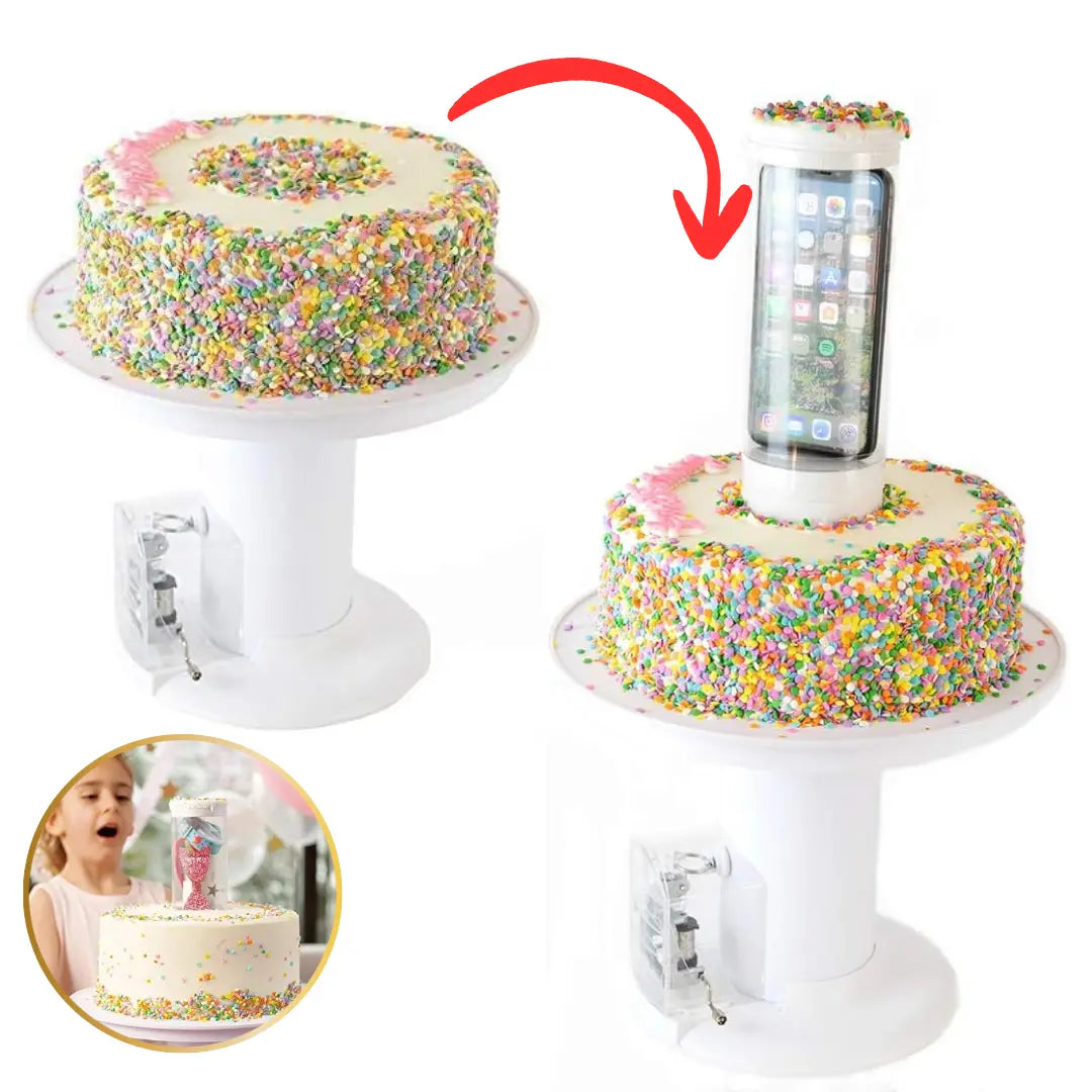 Surprise Pop-Up Cake Stand with Hidden Gift Capsule Homezys