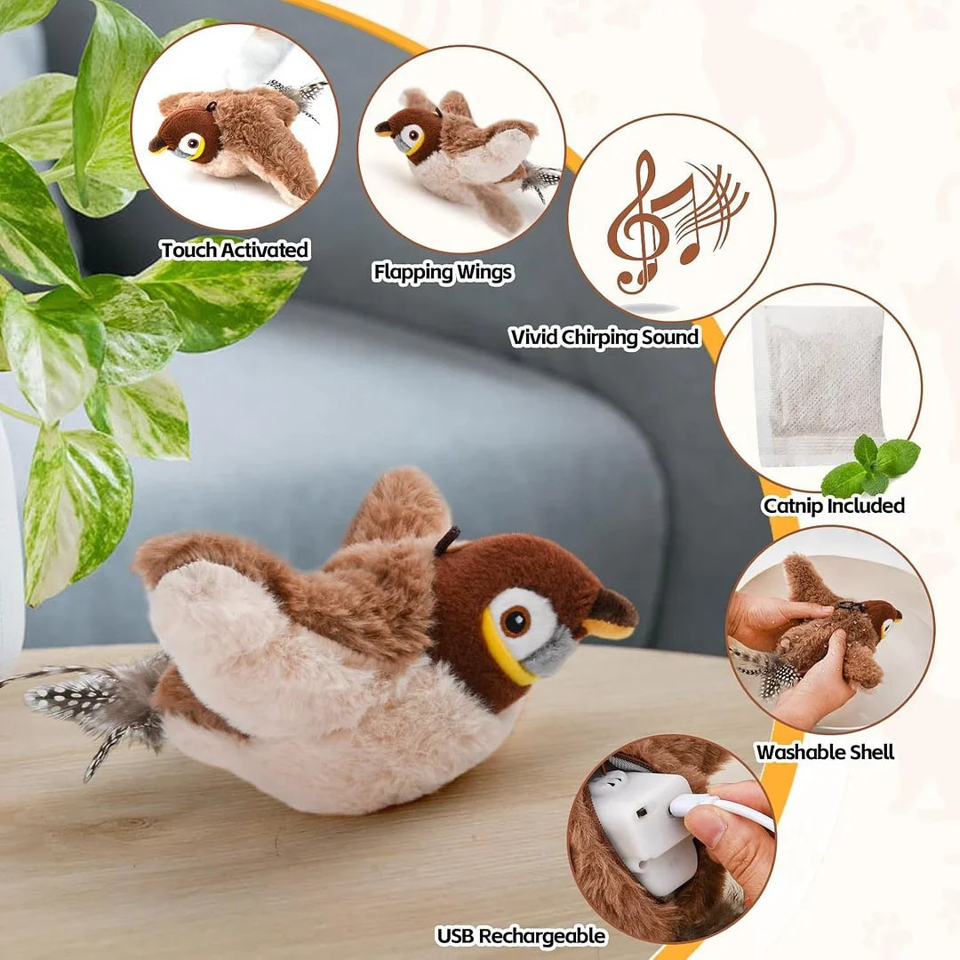 Cat Toy Bird — Also Encourages Overweight & Lazy Cats to Move Homezys