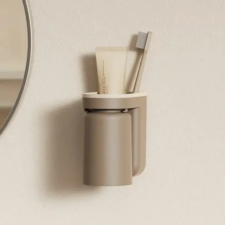 1+1 FREE | Wall-mounted adhesive toothbrush holder - no drilling required, space-saving Mivoza Germany