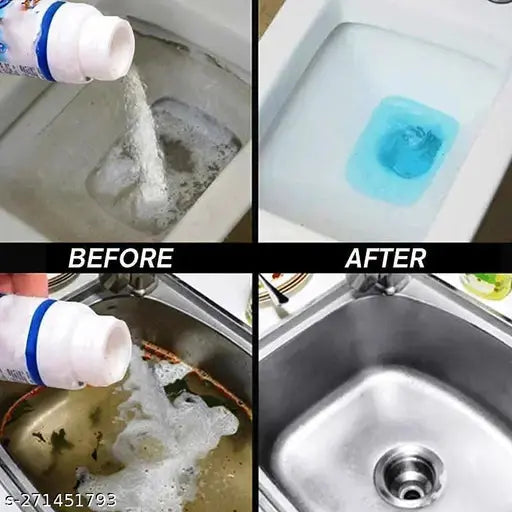 Drain Cleaner with Fast, Pipe-Safe Foam – No Scrub Solution Homezys