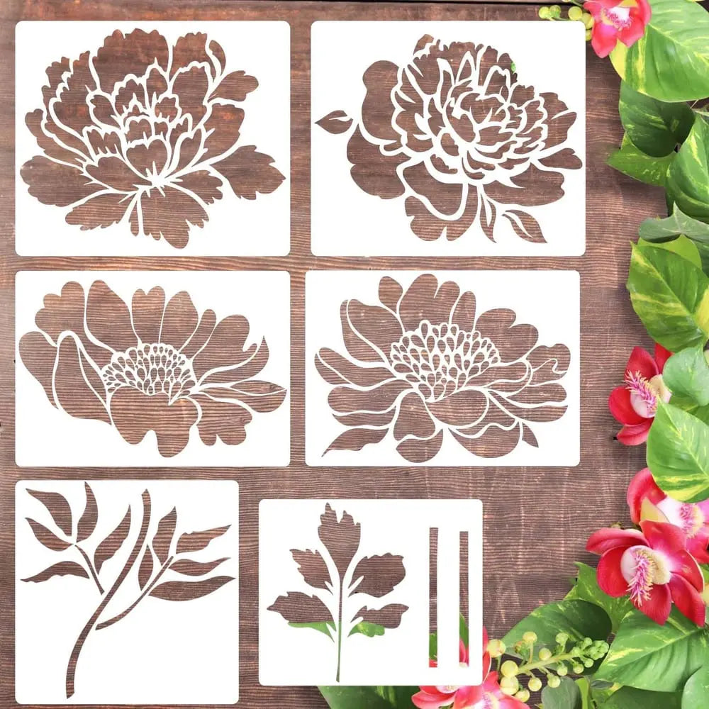 Reusable flower stencil for garden & fence decoration Mivoza Germany