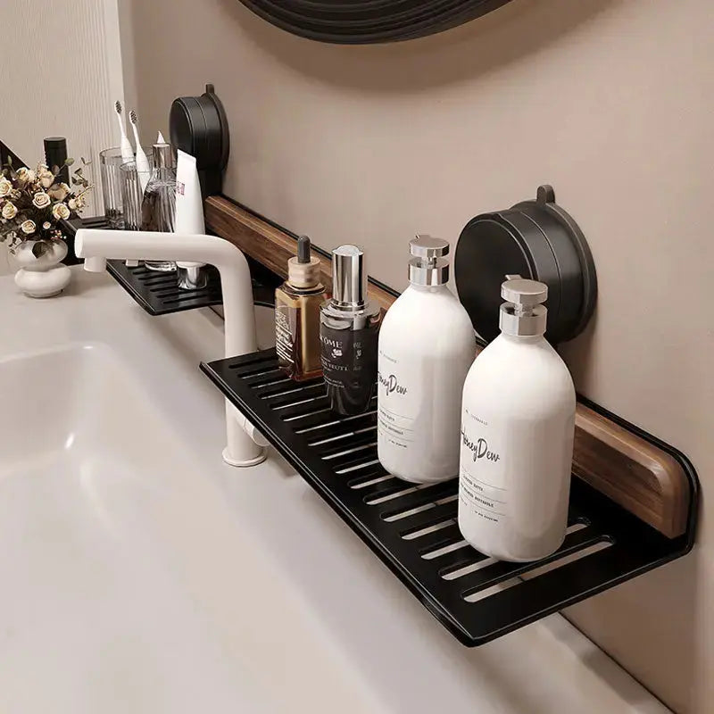 Sink shelf with tool-free assembly – Easy storage for kitchen & bath Homezys