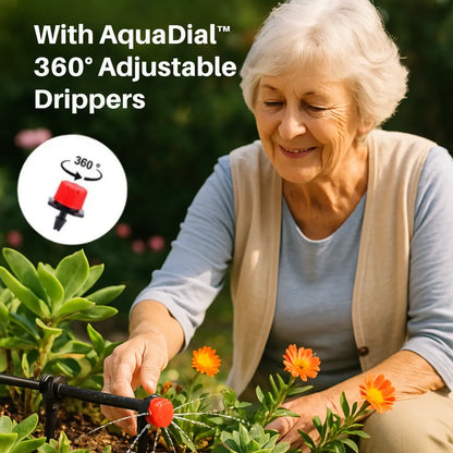 100-Pack 360° Adjustable Drip Irrigation Emitters for Efficient Gardening Homezys