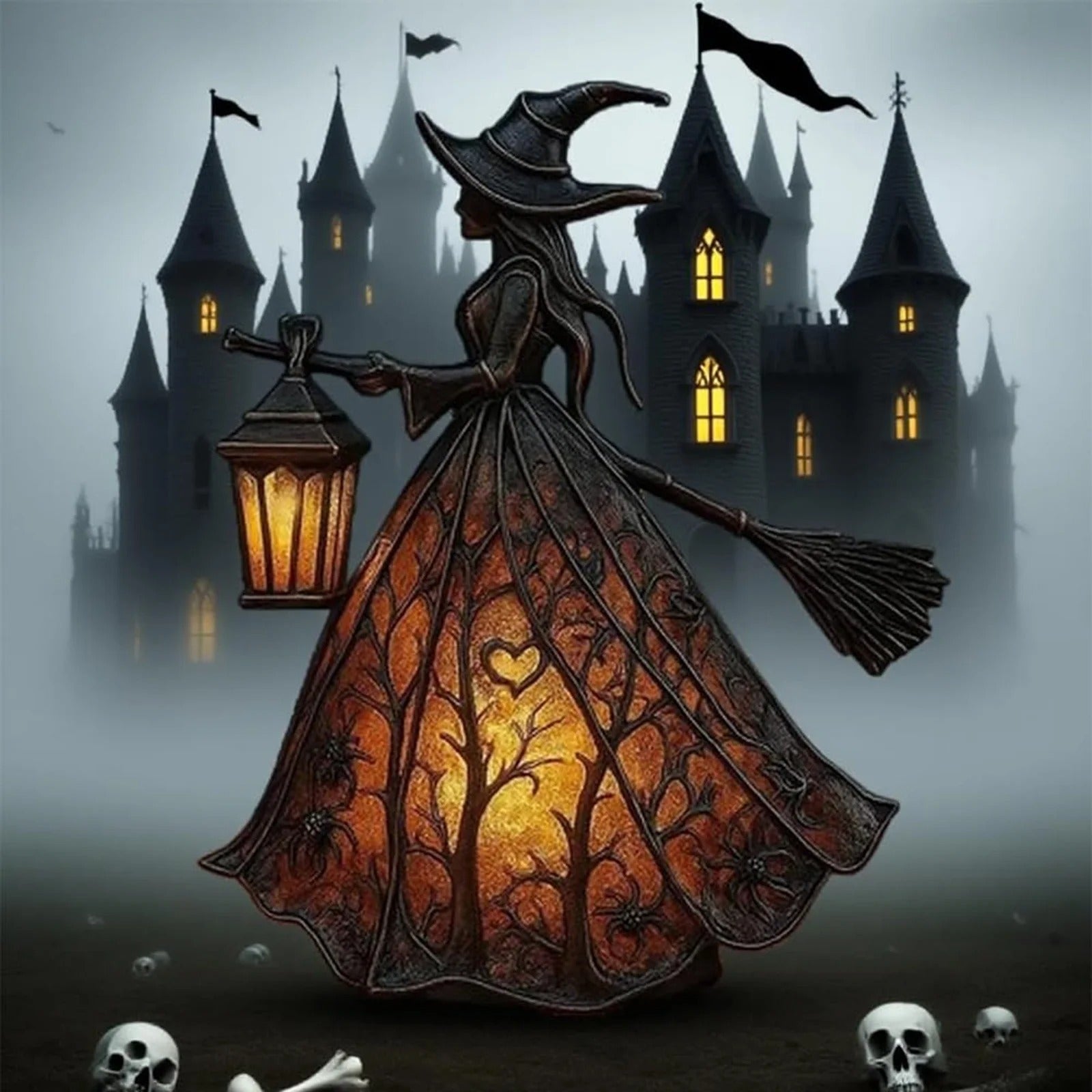 Halloween Witch Lamp — Legend of the Soul-Seeking Witch Homezys