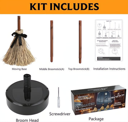 Floating Witch’s Broom – Moves & Laughs with Sound and Touch Homezys